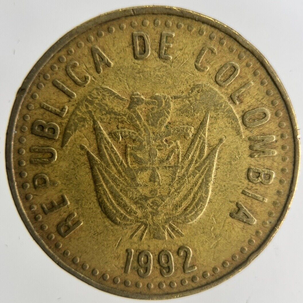 1992 Colombia 100 Pesos Coin | Very High Grade