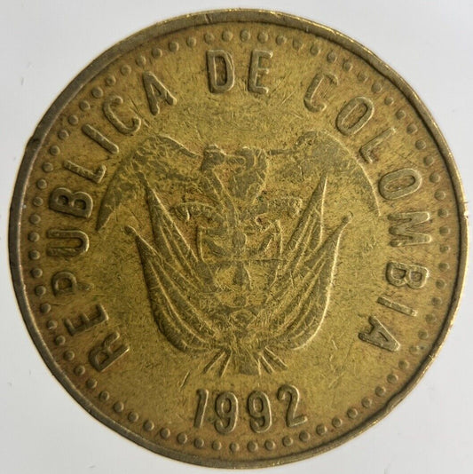 1992 Colombia 100 Pesos Coin | Very High Grade