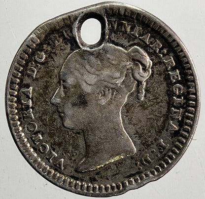 1843 Victoria 1 - 1/2 Three - Half - Pence Silver Coin | Fine Collectable Grade a5450