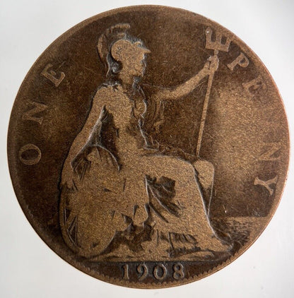 1908 Edward VII One Penny Coin | Collectable Grade