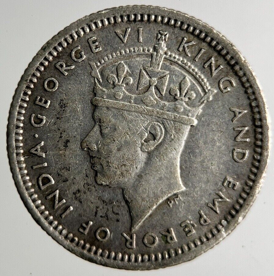 1945 Malaya Settlement Straits 5 Cents Silver Coin | Fine Collectable Grade