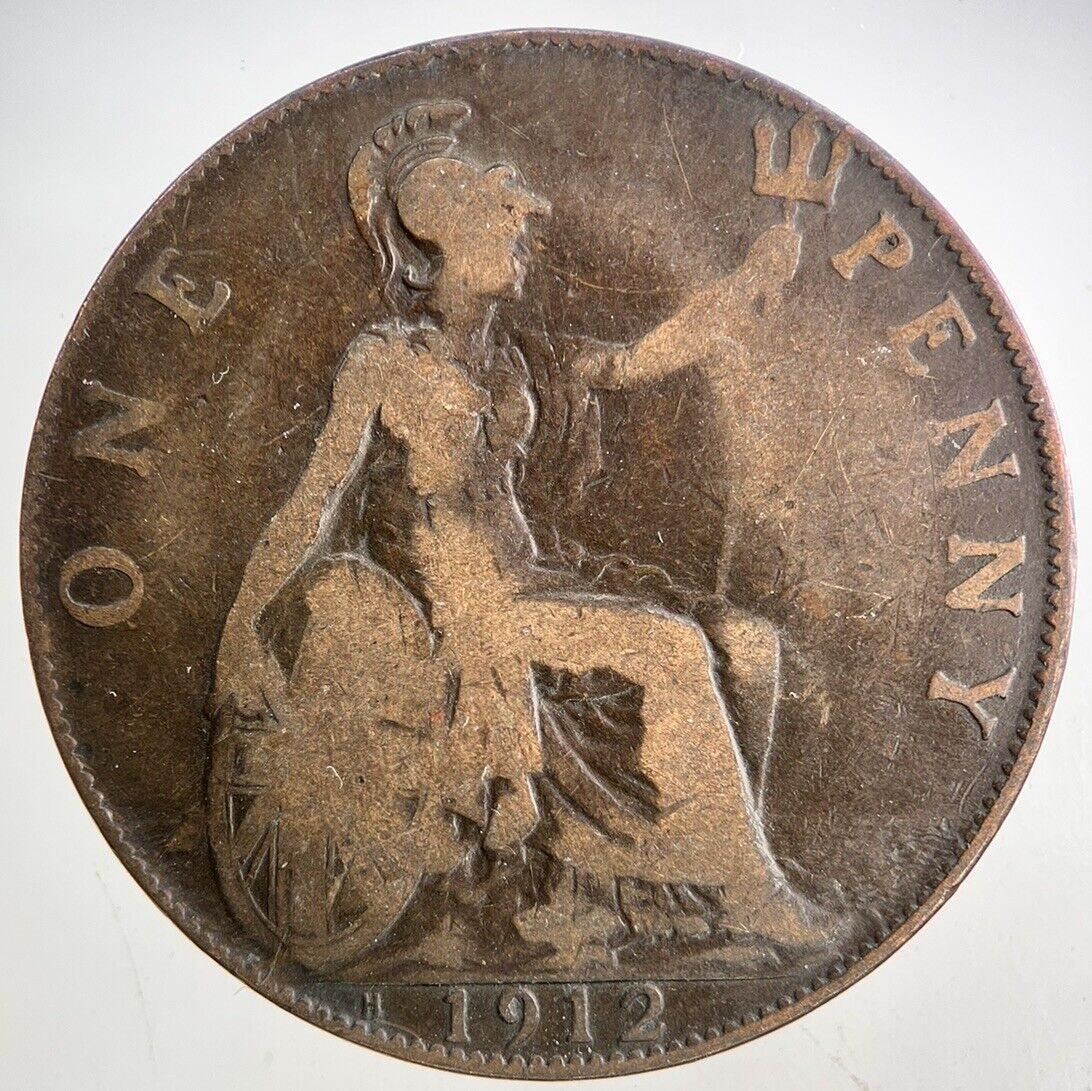 1912 - H George V One Penny Coin | Collectable Grade