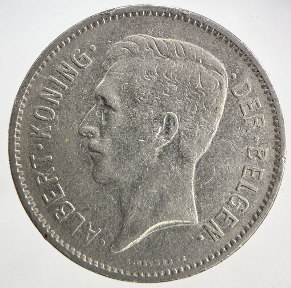 1932 Belgium 5 Franc Coin | Fine Collectable Grade
