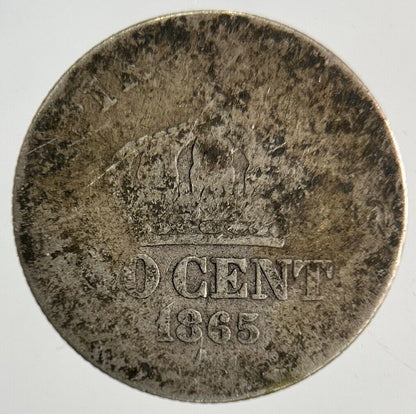 1865 France 50 Centimes Silver Coin | Fair Grade