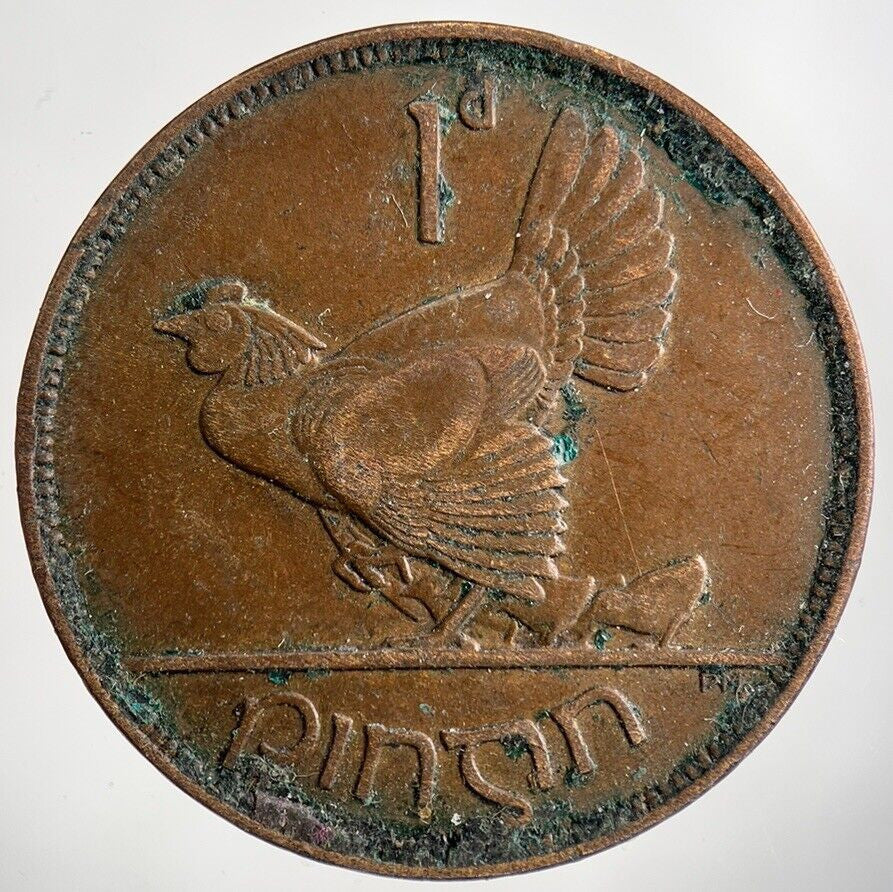1928 Irish One Penny Coin | Fine Collectable Grade