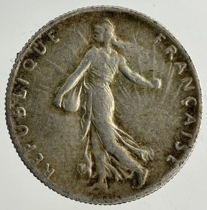 1918 France 50 Centimes Silver Coin | Fine Collectable Grade