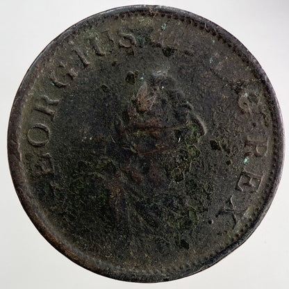 1805 Irish Hibernia Half - Penny Coin | Fine Collectable Grade