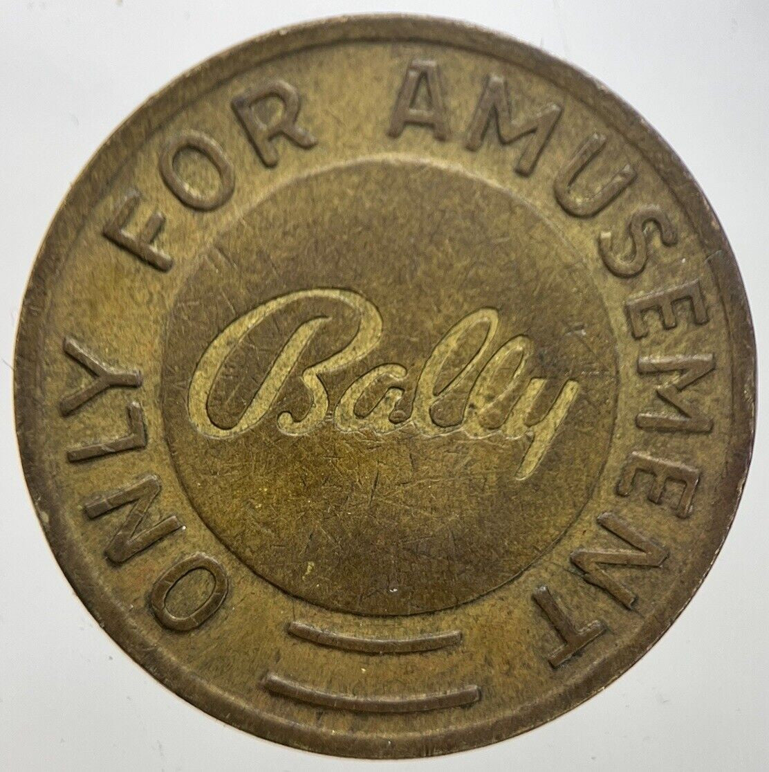 USA Bally Gaming For Amusement Only Token Coin | Collectable Grade l a7319