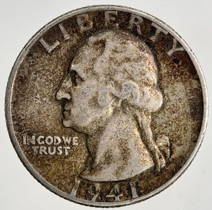 1941 US USA Quarter Dollar Silver Coin | Fine Collectable Grade