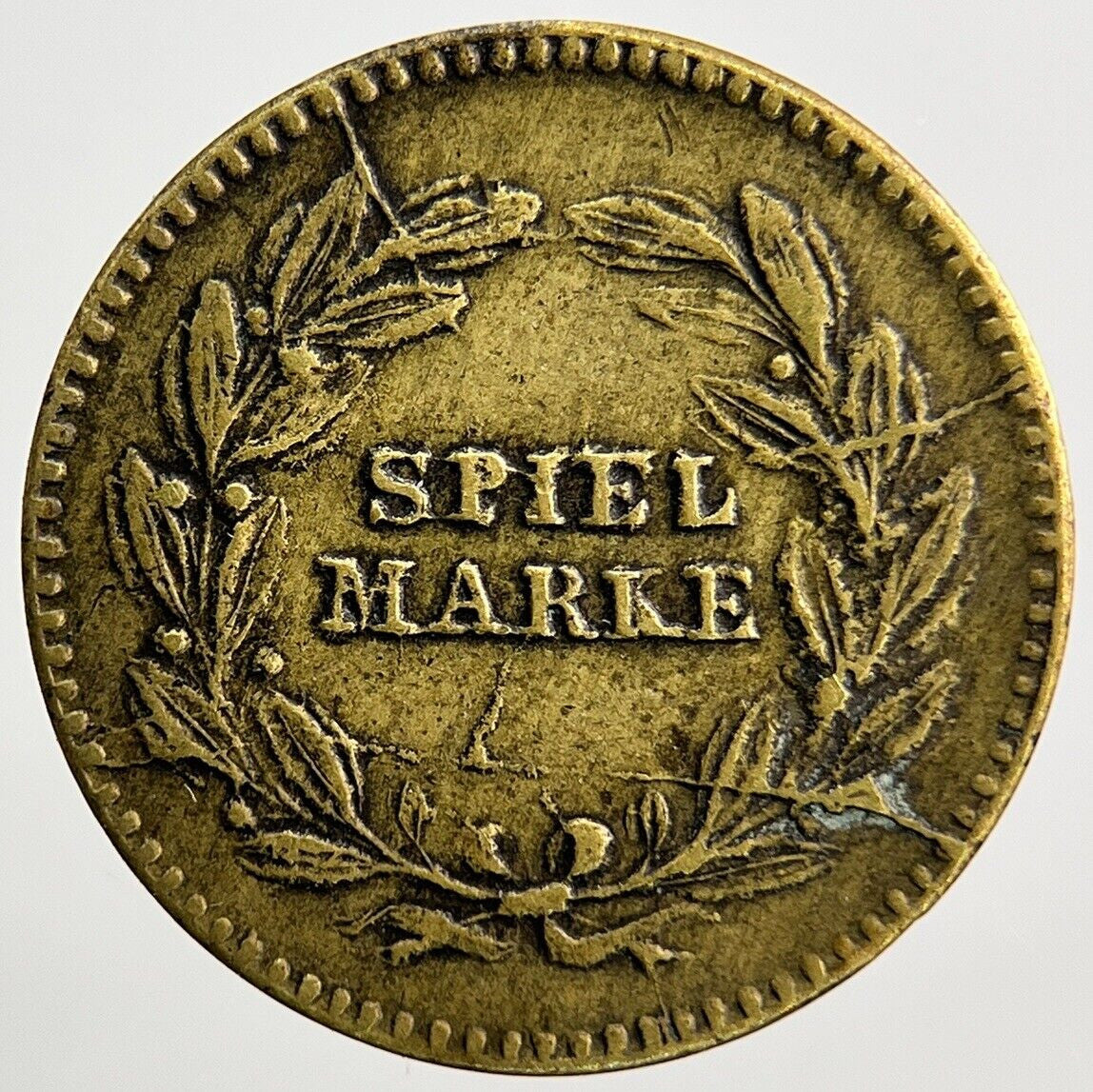 Rare Old Toy Money Viel Gluck Zum Spiel Coin | Fine Collectable Grade | a1297