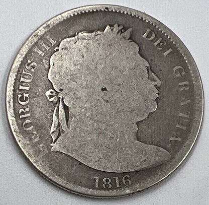 1816 George III Half - Crown | British Silver Coin | Fair Grade | a1499