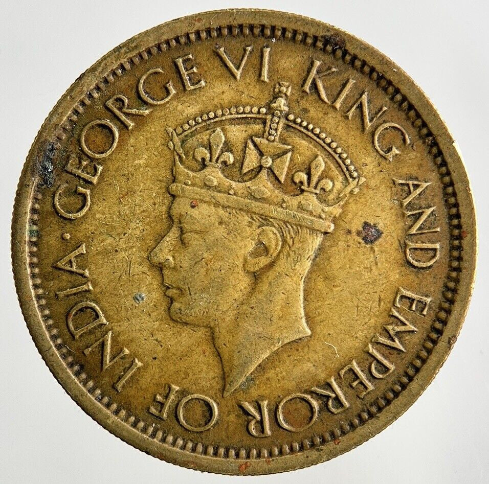 1943 Ceylon 50 Cents Coin | Fine Collectable Grade