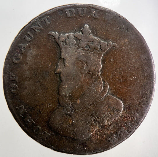 1792 Duke Of Lancaster Half-Penny Token Coin | Collectable Grade