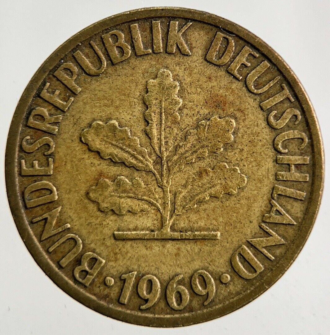 1969 Germany 5 Pfennig Coin | Fine Collectable Grade