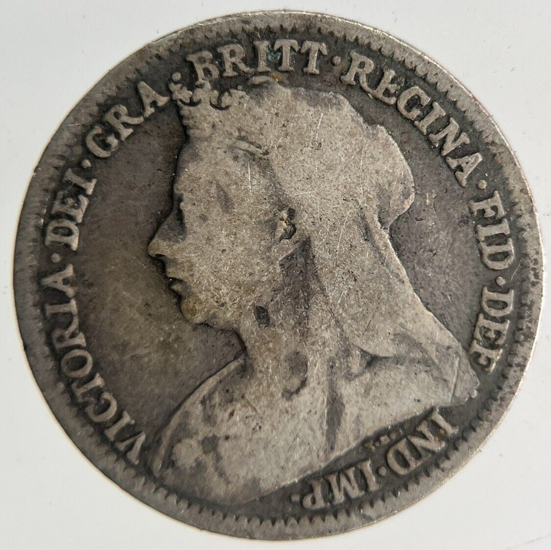 1896 Victoria Threepence Silver Coin | Fine Collectable Grade