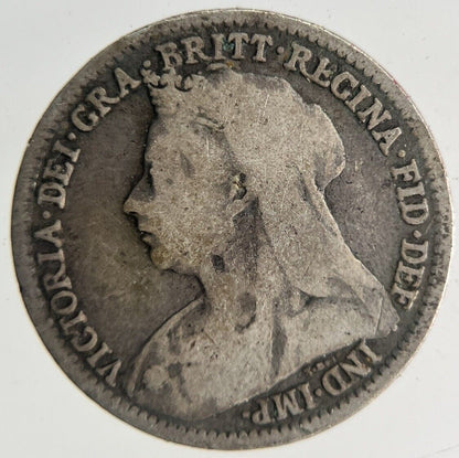 1896 Victoria Threepence Silver Coin | Fine Collectable Grade