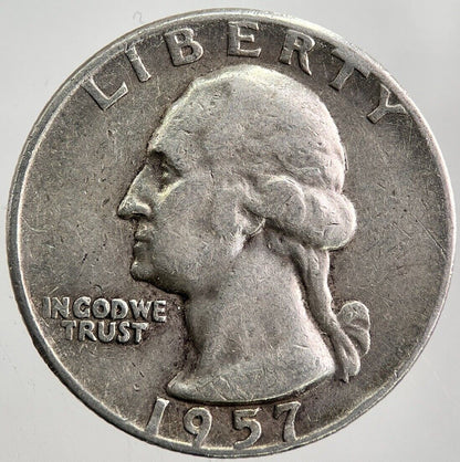 1957 - D US USA Quarter Dollar Silver Coin | Collectable Grade | a7953