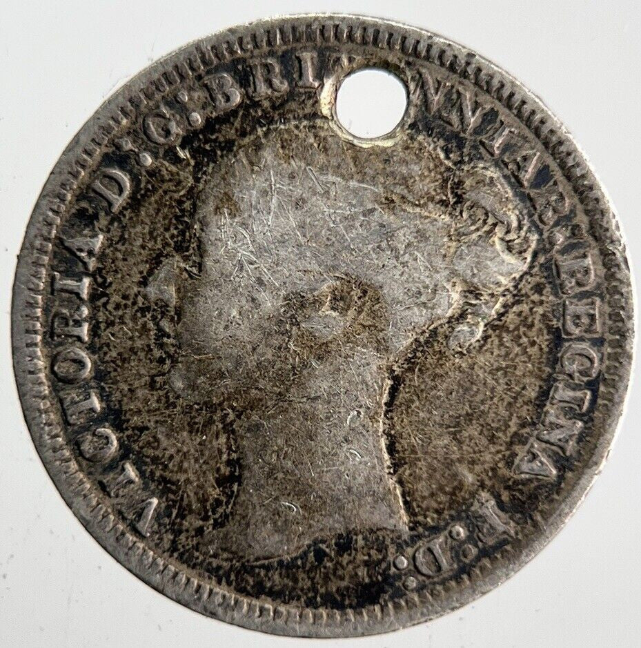 1876 Victoria Threepence Silver Coin | Collectable Grade | a4603
