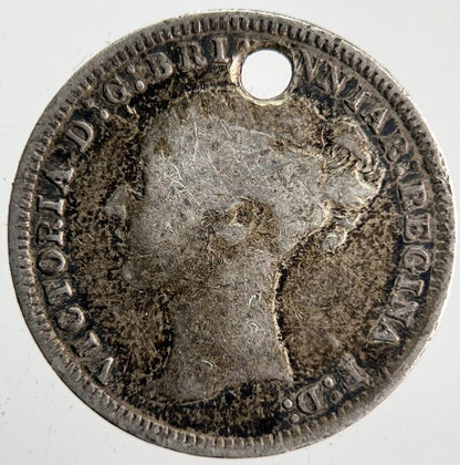 1876 Victoria Threepence Silver Coin | Collectable Grade | a4603