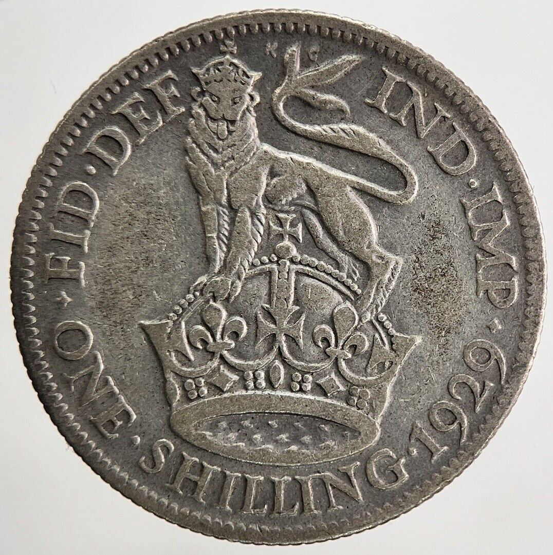 1929 George V One Shilling Silver Coin | Collectable Grade