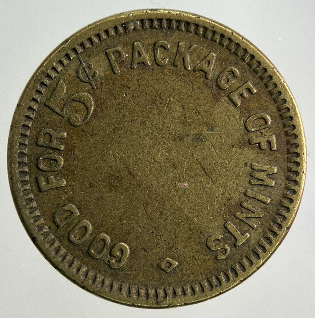 No 85 Good For 5 Cents Package Token Coin | Fine Collectable Grade