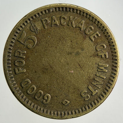 No 85 Good For 5 Cents Package Token Coin | Fine Collectable Grade