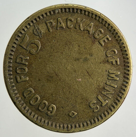 No 85 Good For 5 Cents Package Token Coin | Fine Collectable Grade