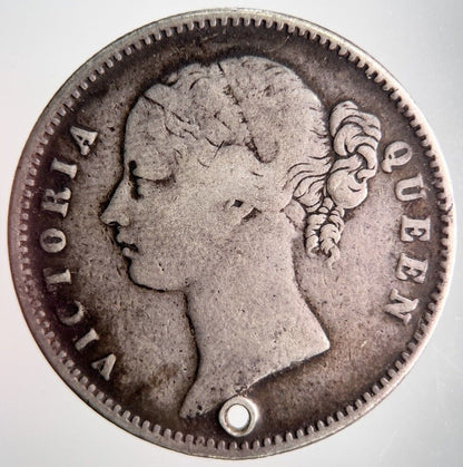 1840 India 1 One Rupee Silver Coin | Collectable Grade | a4109