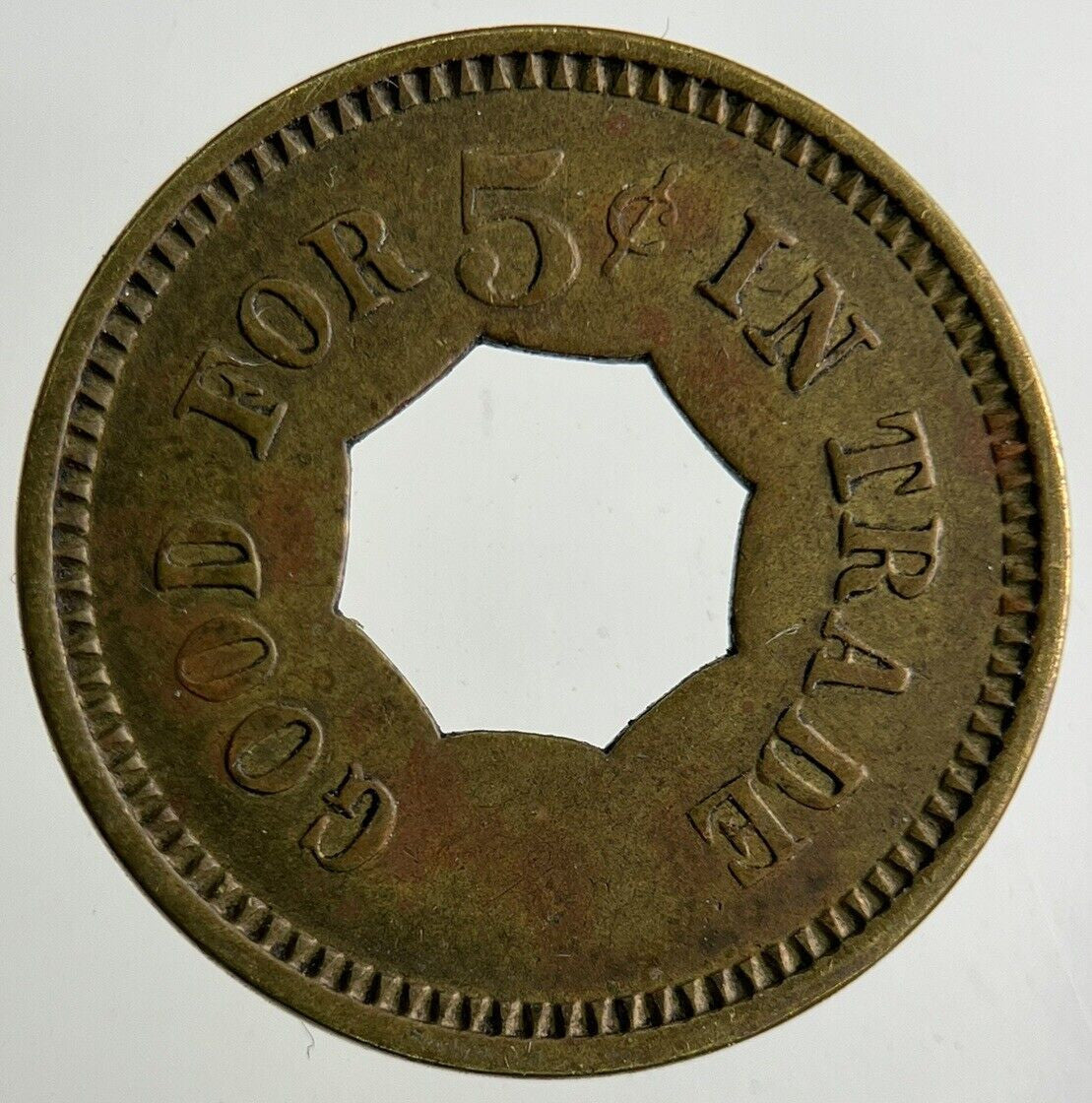 Advertising Keeney’s Refresh Mints 5 Cents Token Coin | Collectable Grade