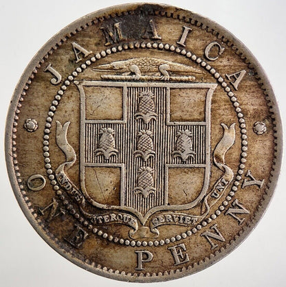 1906 Jamaica Edward VII One Penny Coin | Very High Grade | a5638