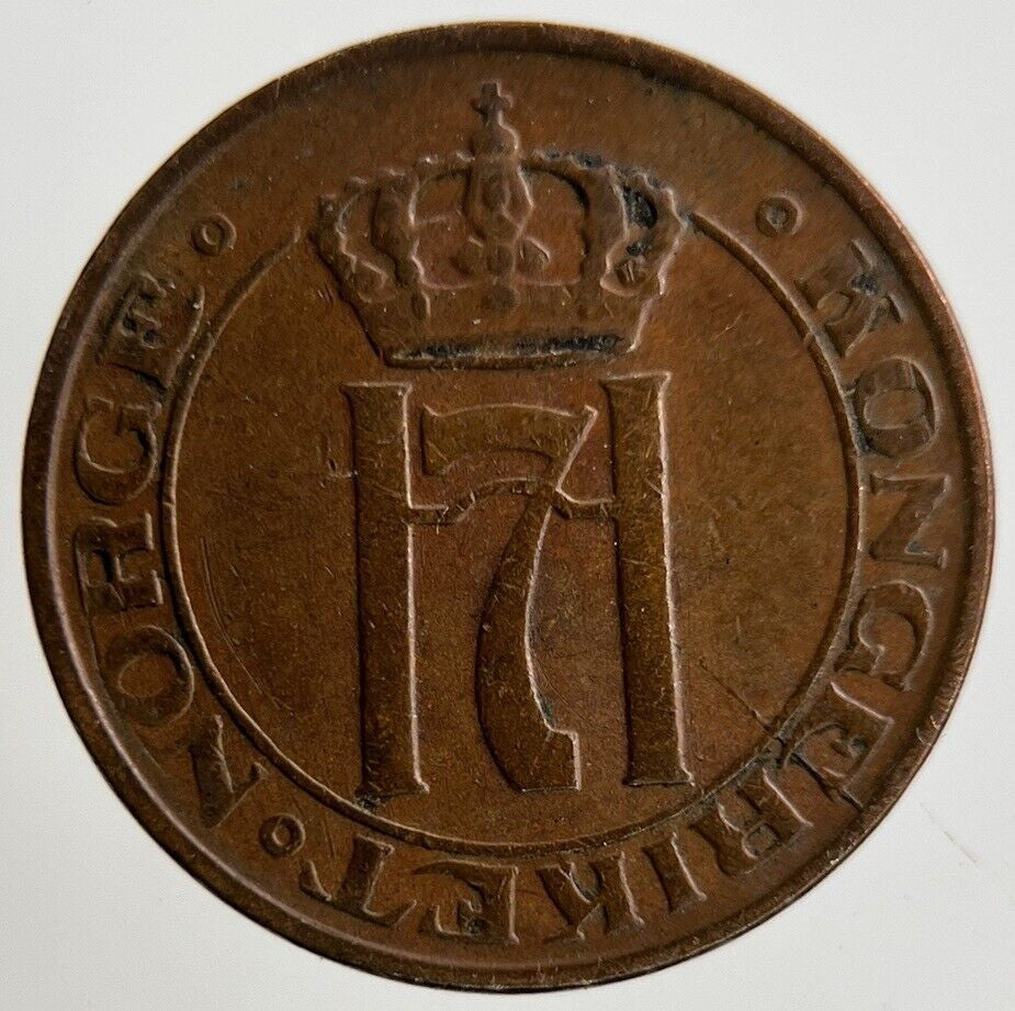 1928 Norway 1 Ore Coin | Fine Collectable Grade