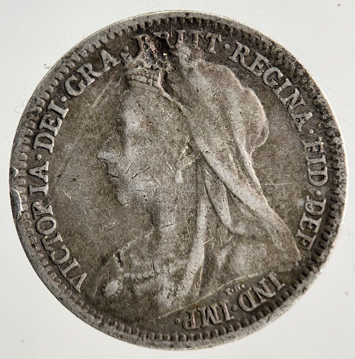 1901 Victoria Threepence Silver Coin | Fine Collectable Grade