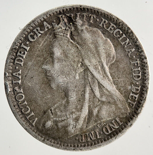 1901 Victoria Threepence Silver Coin | Fine Collectable Grade
