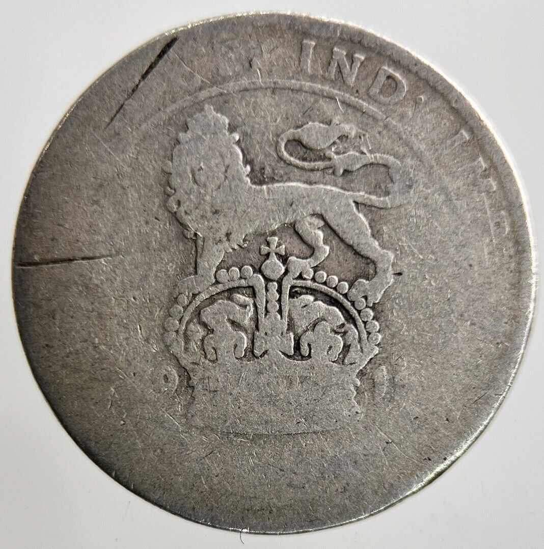 1915 George V Sixpence Silver Coin | Fair Grade