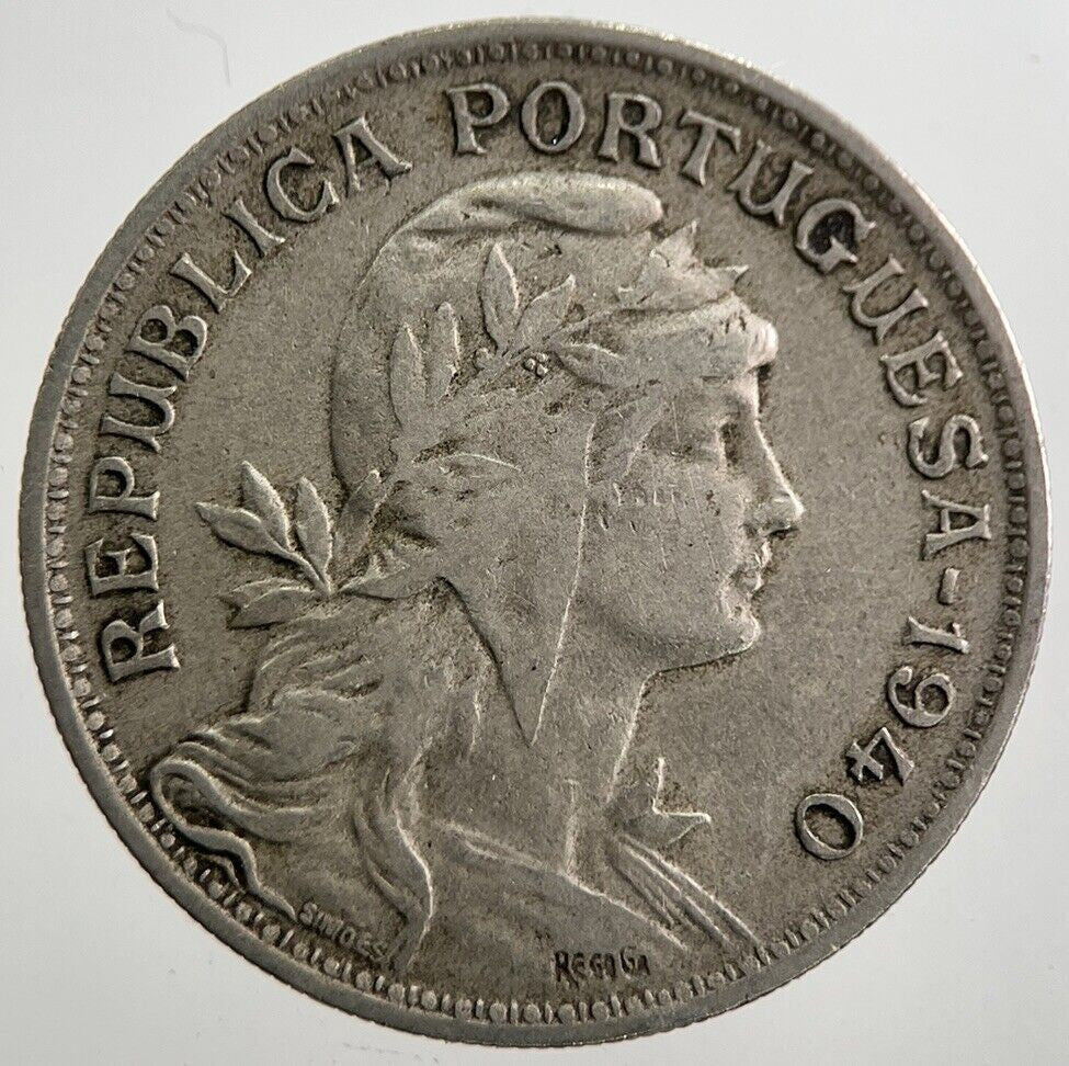 1940 Portugal 50 Centavos Coin | Fine Collectable Grade | a7894