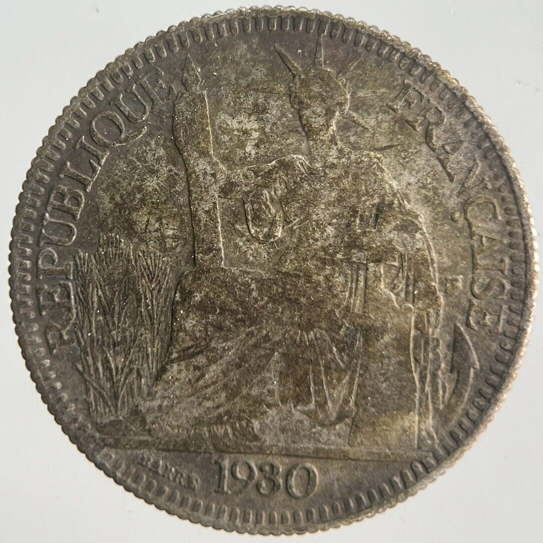 1930 10 Centimes Indo - China France Silver Coin | Collectable Grade