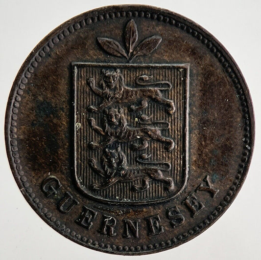 1899 Guernsey 1 Double Coin | Very High Grade | a7498