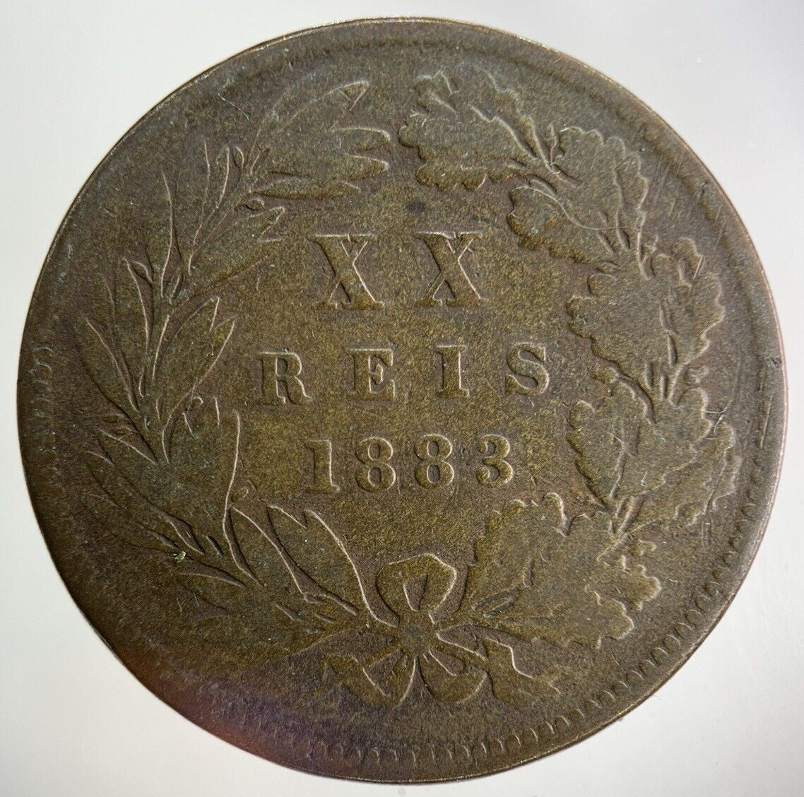 1883 Portugal XX 20 Reis Coin | Collectable Grade
