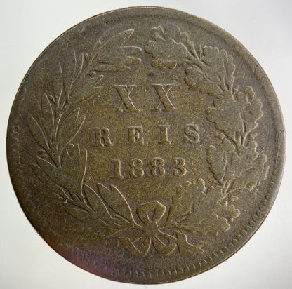 1883 Portugal XX 20 Reis Coin | Collectable Grade