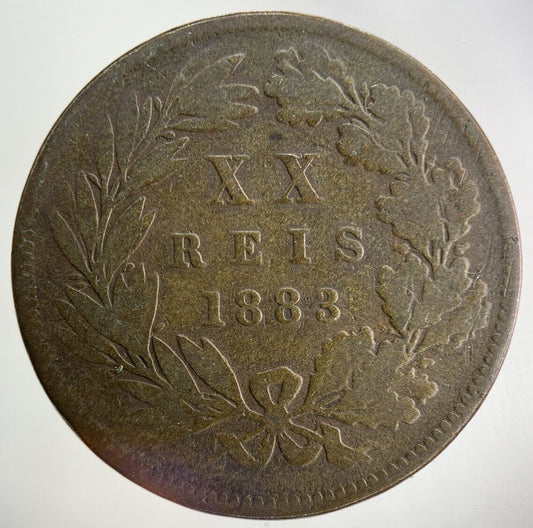 1883 Portugal XX 20 Reis Coin | Collectable Grade