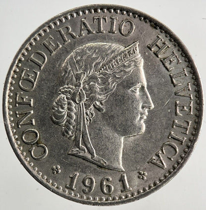 1961 Switzerland Swiss 10 Rappen Coin | Fine Collectable Grade