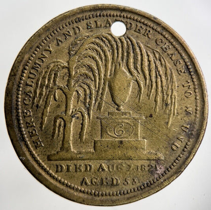 1821 Death Of Queen Caroline Regina Medal Coin | Fine Collectable Grade