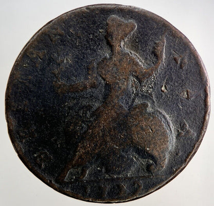 1752 George II 2nd Half - Penny Coin | Collectable Grade