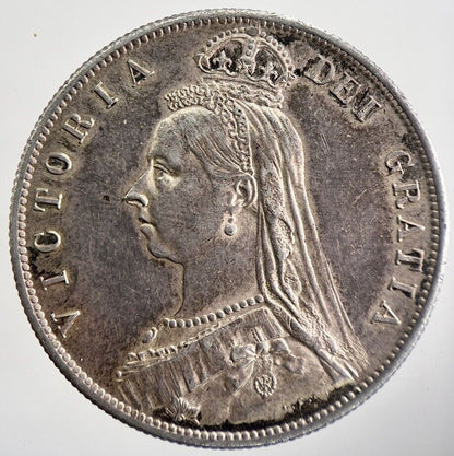 1887 Victoria Half - Crown Silver Coin | Very High Grade | a2632