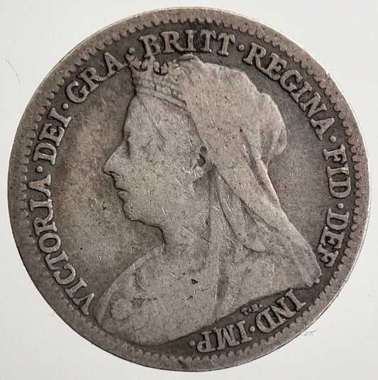 1899 Victoria Threepence Silver Coin | Collectable Grade | a5573