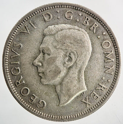 1945 George VI Half - Crown Silver Coin | Fine Collectable Grade