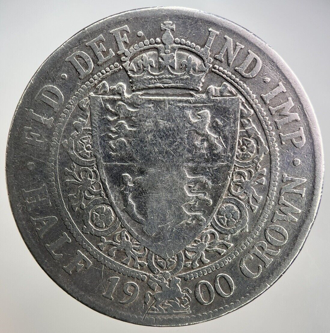 1900 Victoria Half-Crown Silver Coin | Fair Grade