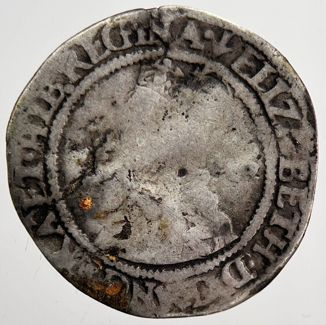 1562 Elizabeth I 1st Threepence British Silver Hammered Coin | a6085
