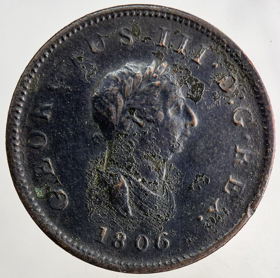 1806 George III 3rd Half - Penny Coin | Very High Grade