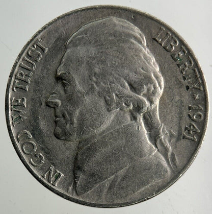 1941 US USA Jefferson Nickel Coin | Fine Collectable Grade